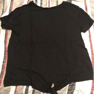 Tie front casual shirt